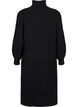 Langes Strickkleid mit Rollkragen, Black, Packshot image number 1