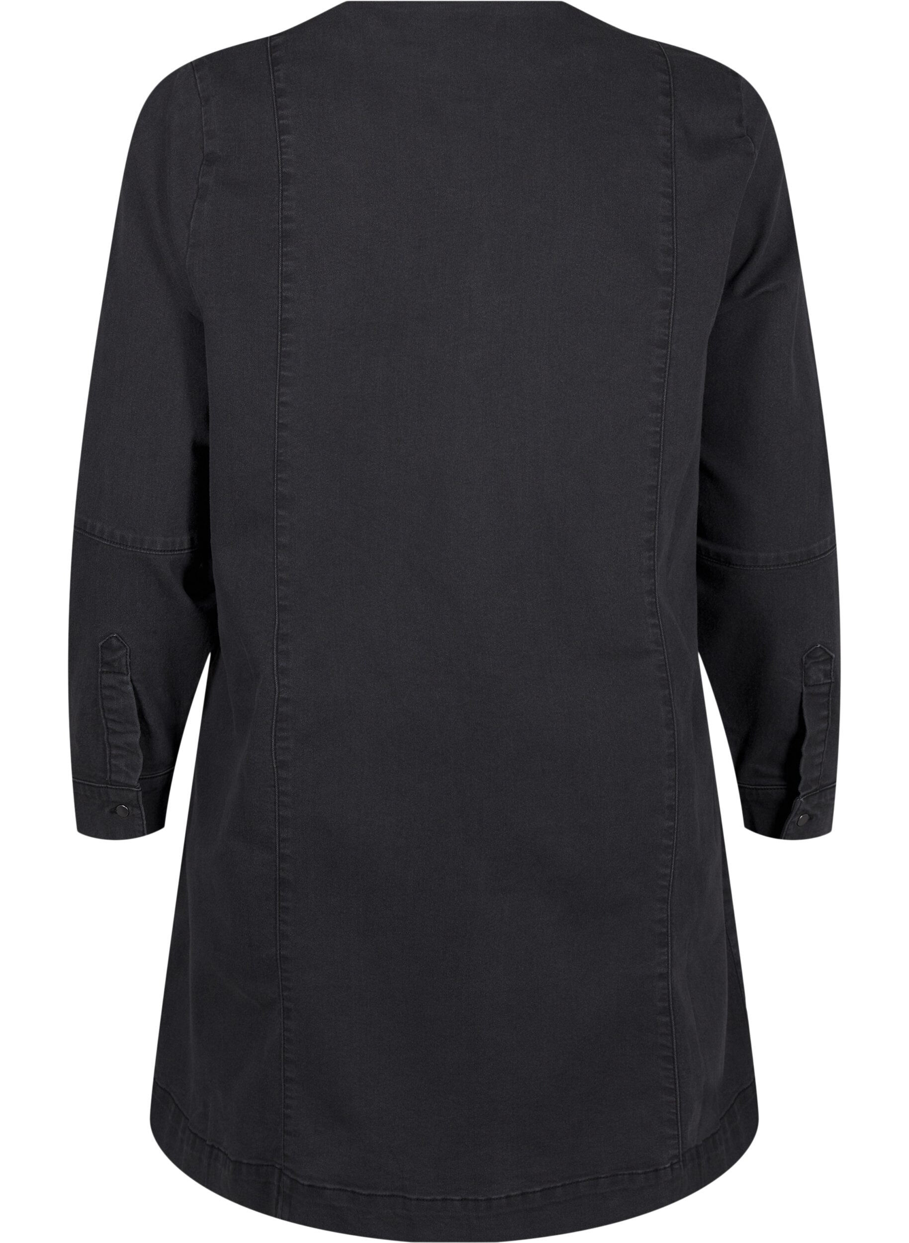 ZizziJeanskleid mit A-Linie mit Rei&szlig;verschluss, Grey Washed, Packshot image number 1