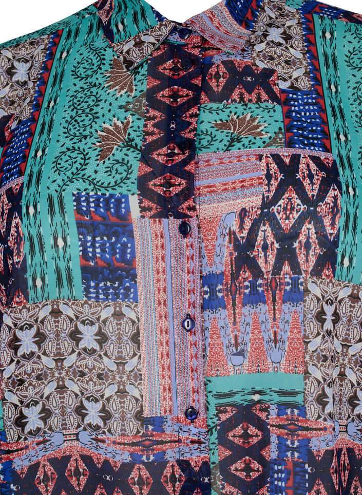 FLASH - Lang&auml;rmeliges Hemd mit Print, Multi Ethnic , Packshot image number 2