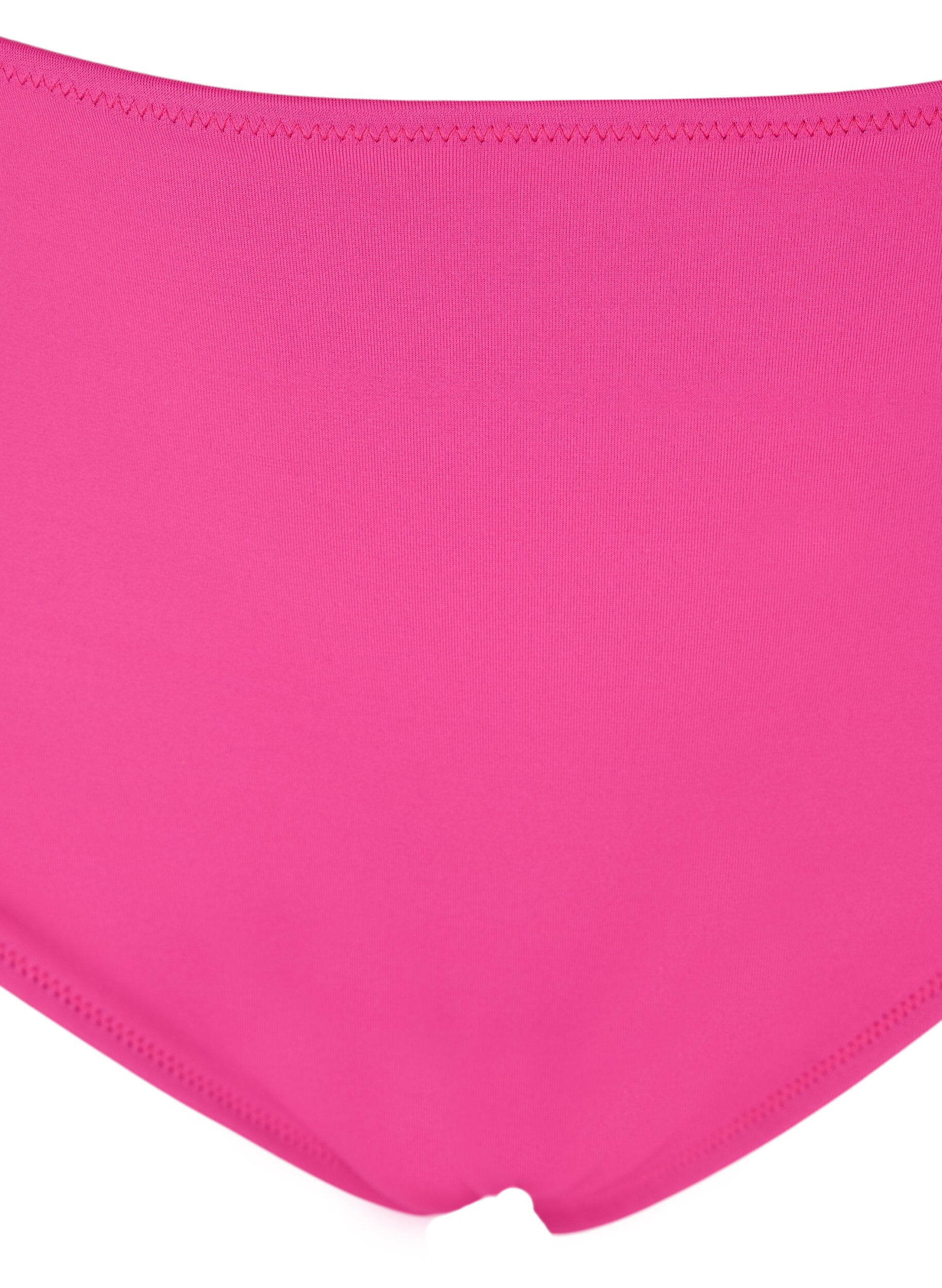 ZizziHochtailliertes Bikiniunterteil, Pink, Packshot image number 2