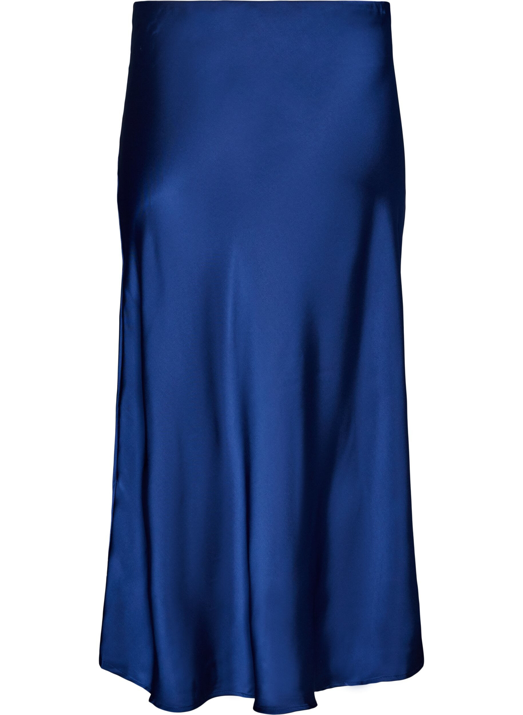 ZizziMidirock aus Satin, Blau, Packshot image number 1