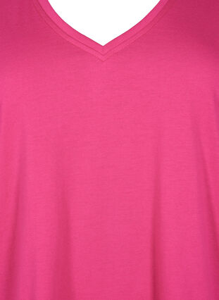 FLASH - T-Shirt mit V-Ausschnitt, Raspberry Rose, Packshot image number 2