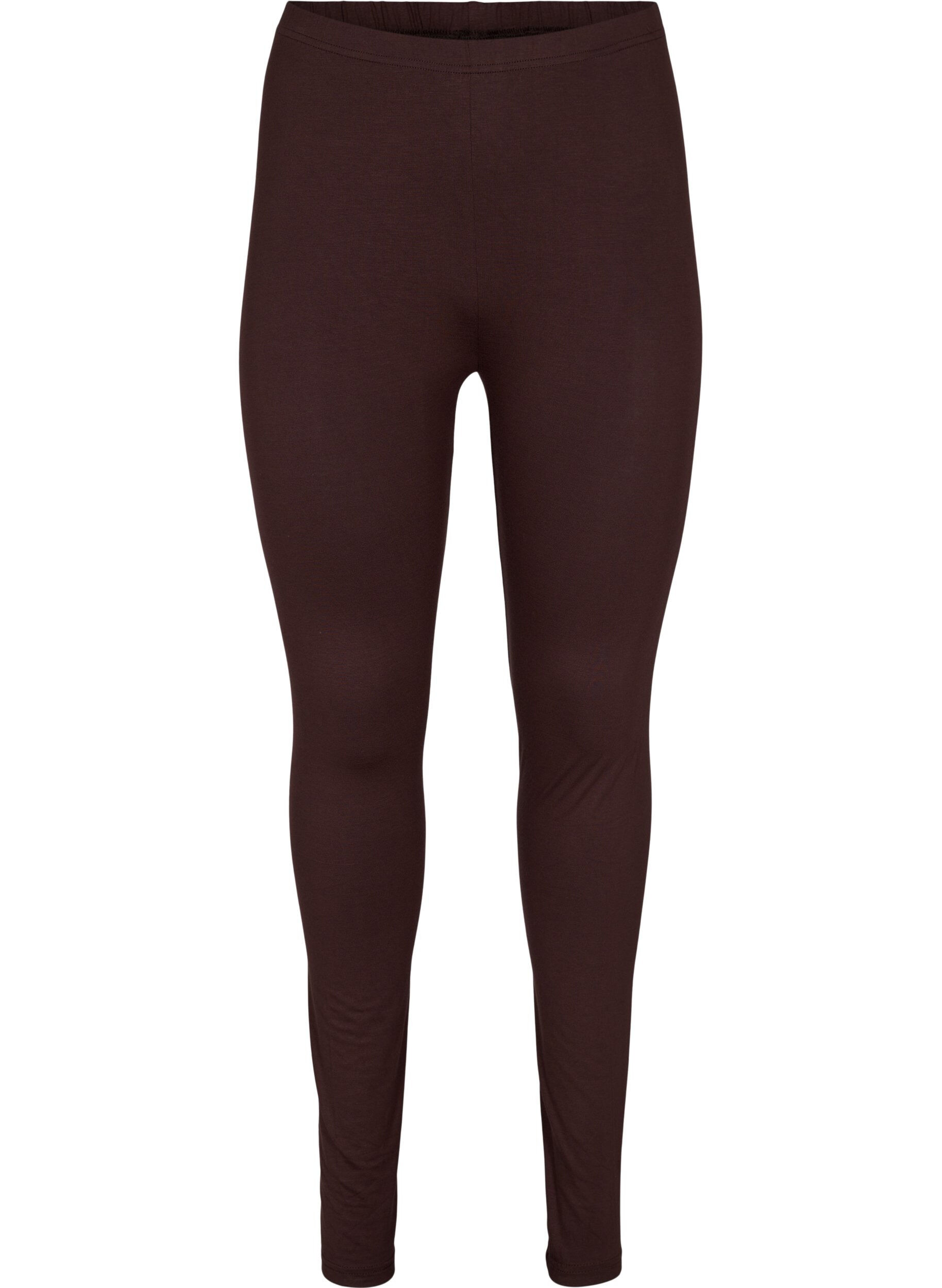 ZizziBasic-Leggings aus Viskose, Braun, Packshot image number 0