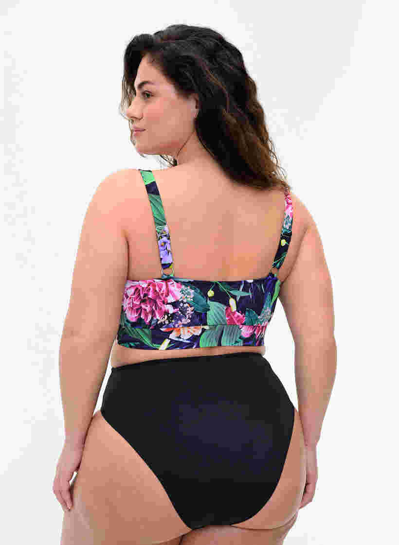 Bikinioberteil mit verstellbaren Trägern, Flower Print, Model image number 1