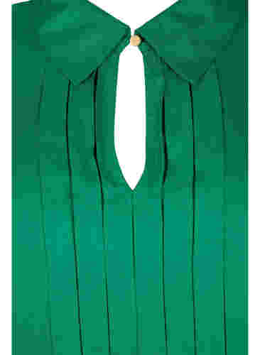 Langärmelige Viskosebluse mit Hemdkragen, Jolly Green, Packshot image number 2