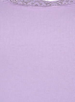 Oberteil mit Spitzenbesatz, Lavender, Packshot image number 2