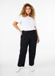 Hose mit gerader Passform, Schwarz, Model image number 0