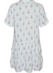 Kurzes A-Linien-Kleid aus Baumwollmusselin, Vanille, Packshot image number 1