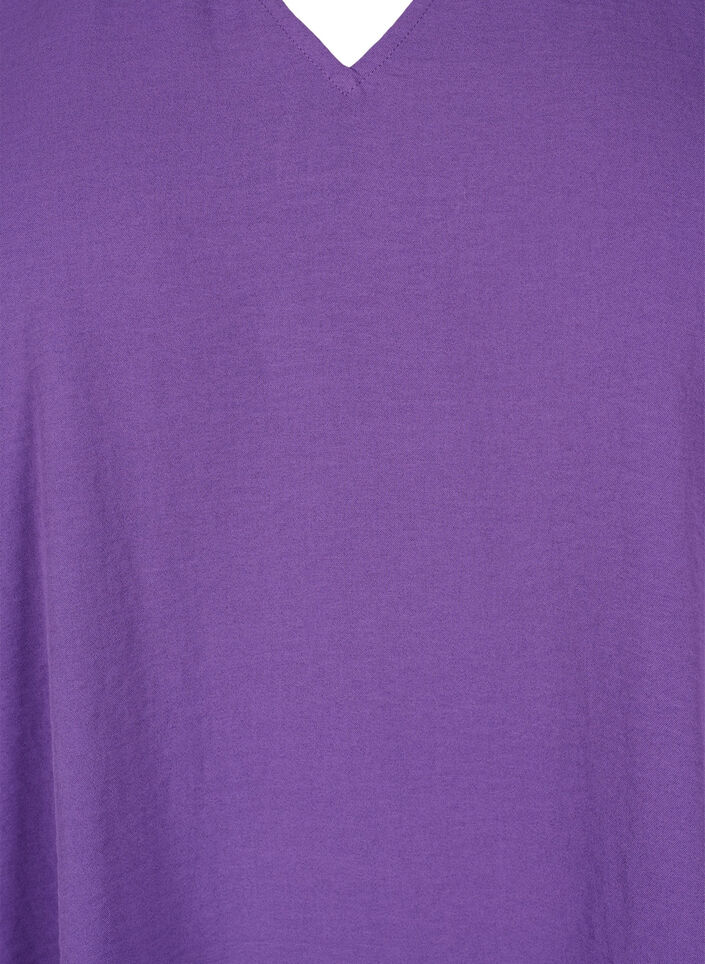 V-Ausschnitt Bluse mit langen &Auml;rmeln, Pansy, Packshot image number 2