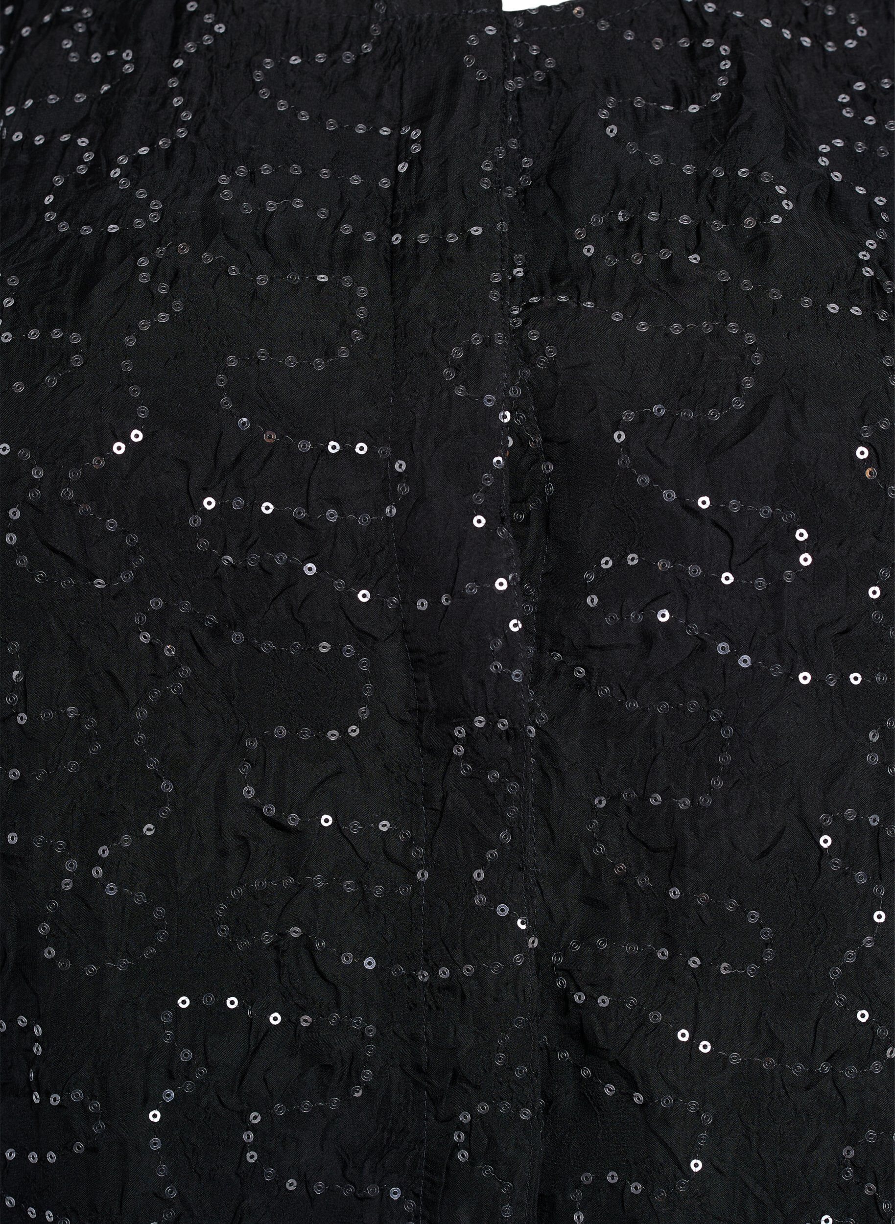 ZizziPartybluse mit Pailletten und halblangen &Auml;rmeln, Schwarz, Packshot image number 2