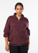 Strickpullover mit hohem Kragen und Rei&szlig;verschluss, Rot, Model image number 0