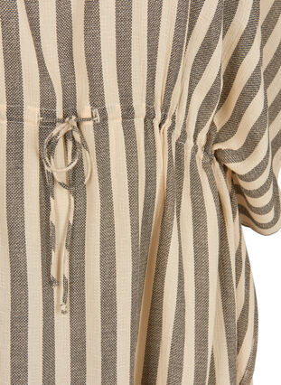 Gestreiftes Strandkleid aus Viskose, Sand Striped, Packshot image number 3