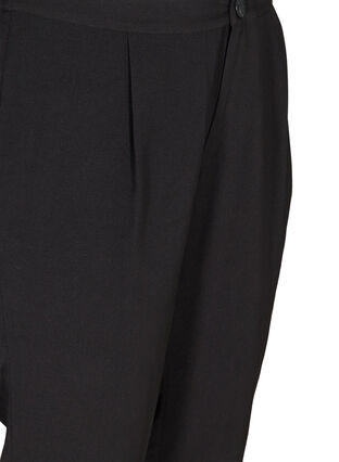 Lockere Hose mit Taschen und Knöpfen, Black, Packshot image number 2