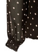 Gepunktete Bluse aus Chiffon mit transparenten &Auml;rmeln, Braun, Packshot image number 3