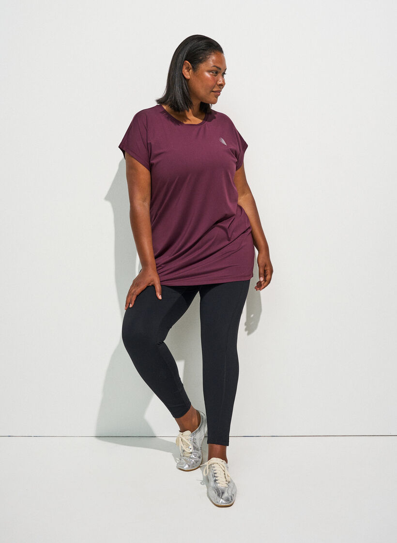 Langes Trainingsshirt, Rot, Model image number 1