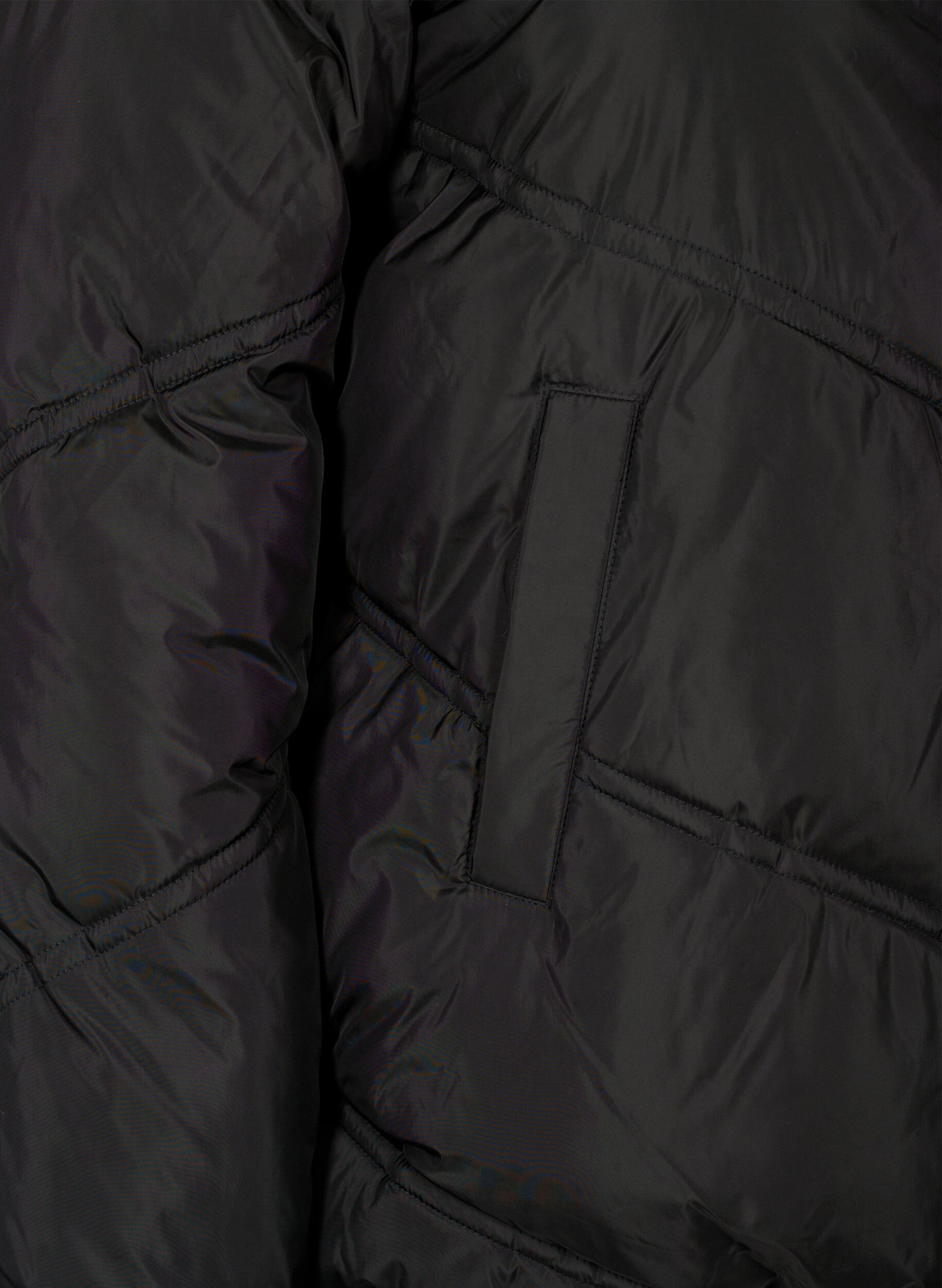 ZizziKurze Puffer-Winterjacke mit Taschen, Black, Packshot image number 3