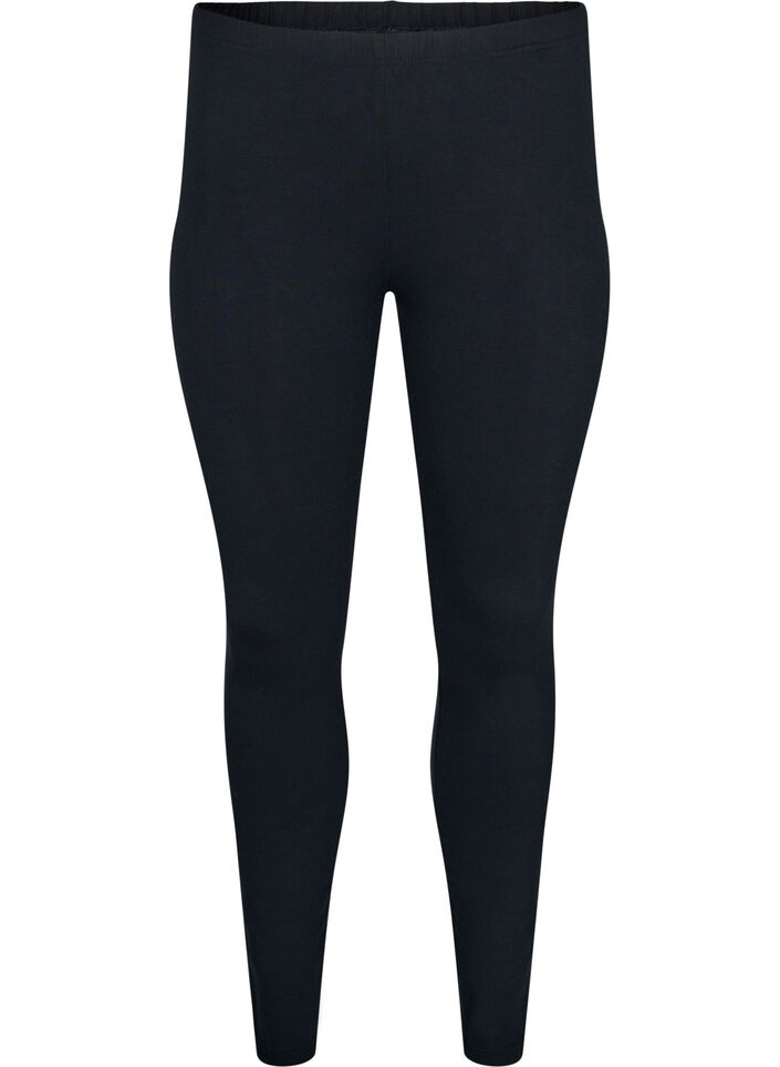 Basic Leggings mit extra L&auml;nge, Schwarz, Packshot image number 0