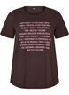 T-Shirt mit Print, Braun, Packshot image number 0