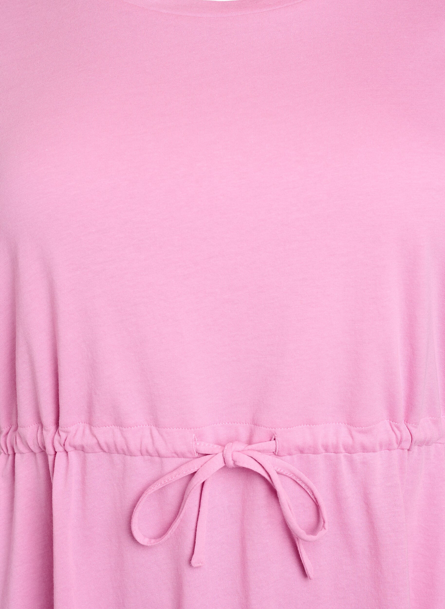 ZizziFLASH &ndash; Kurzes T-Shirt-Kleid mit Bindeg&uuml;rtel, Pink, Packshot image number 2