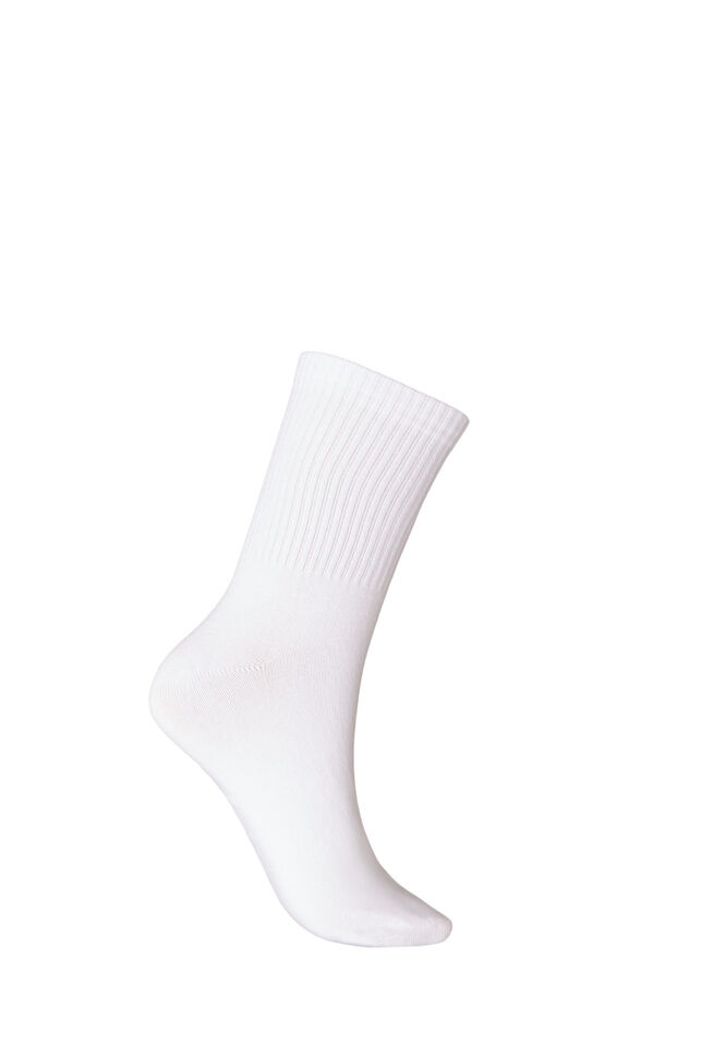 Socken aus Baumwolle mit Muster, Wei&szlig;, Packshot image number 1