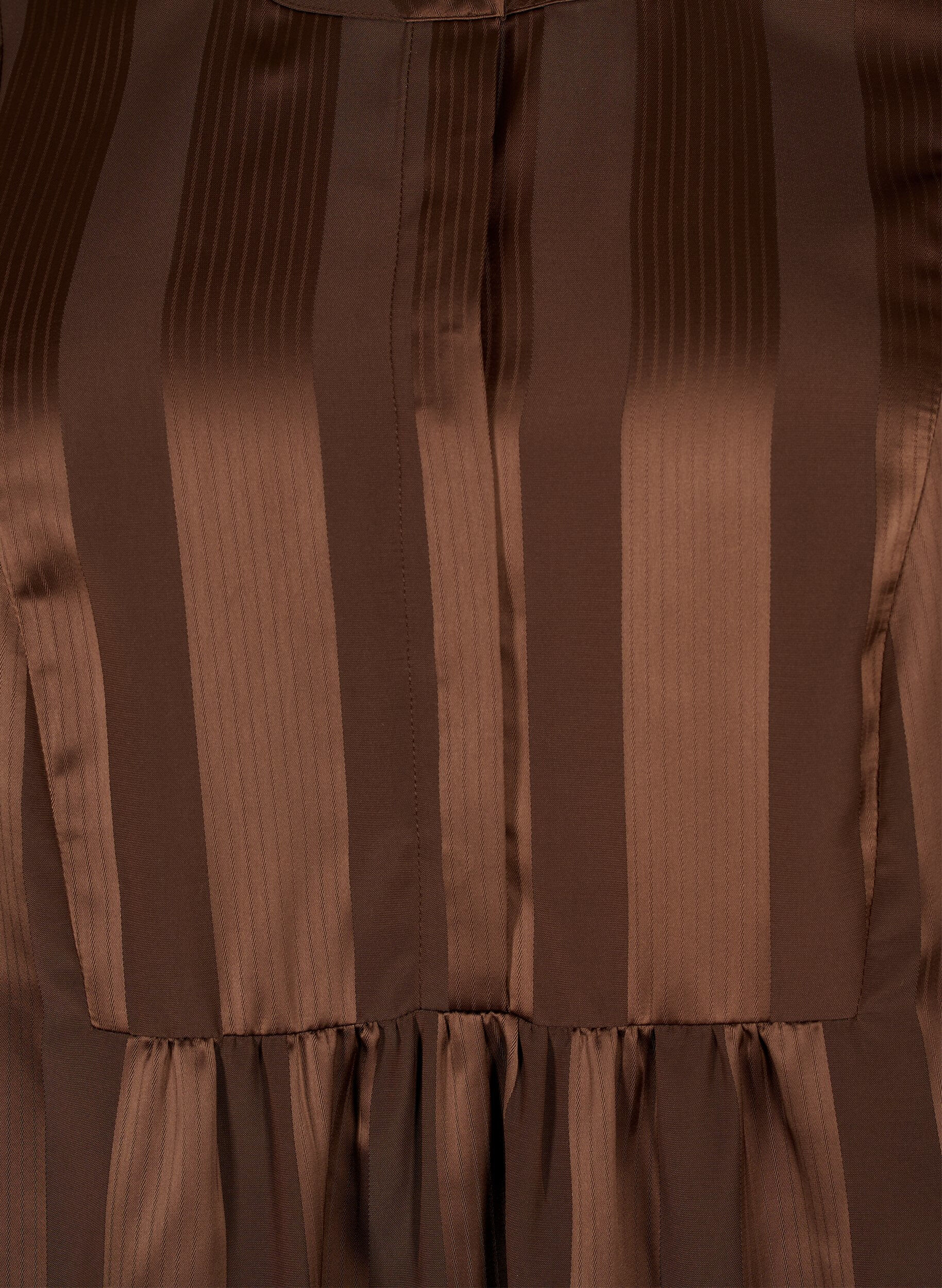 ZizziA-Linien-Kleid mit Streifen und 1/2-&Auml;rmeln, Chestnut, Packshot image number 2