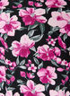 Kurz&auml;rmliges Baumwollkleid mit Aufdruck, Schwarz, Packshot image number 2