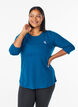 Trainingsshirt mit 3/4-&Auml;rmeln, Blau, Model image number 0