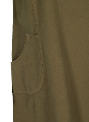 Kurzarm Kleid aus Baumwolle, Ivy Green, Packshot image number 3