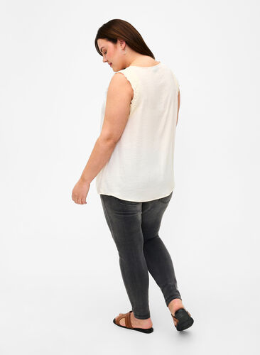 Viona Jeans mit normaler Taille, Dark Grey Denim, Model image number 1