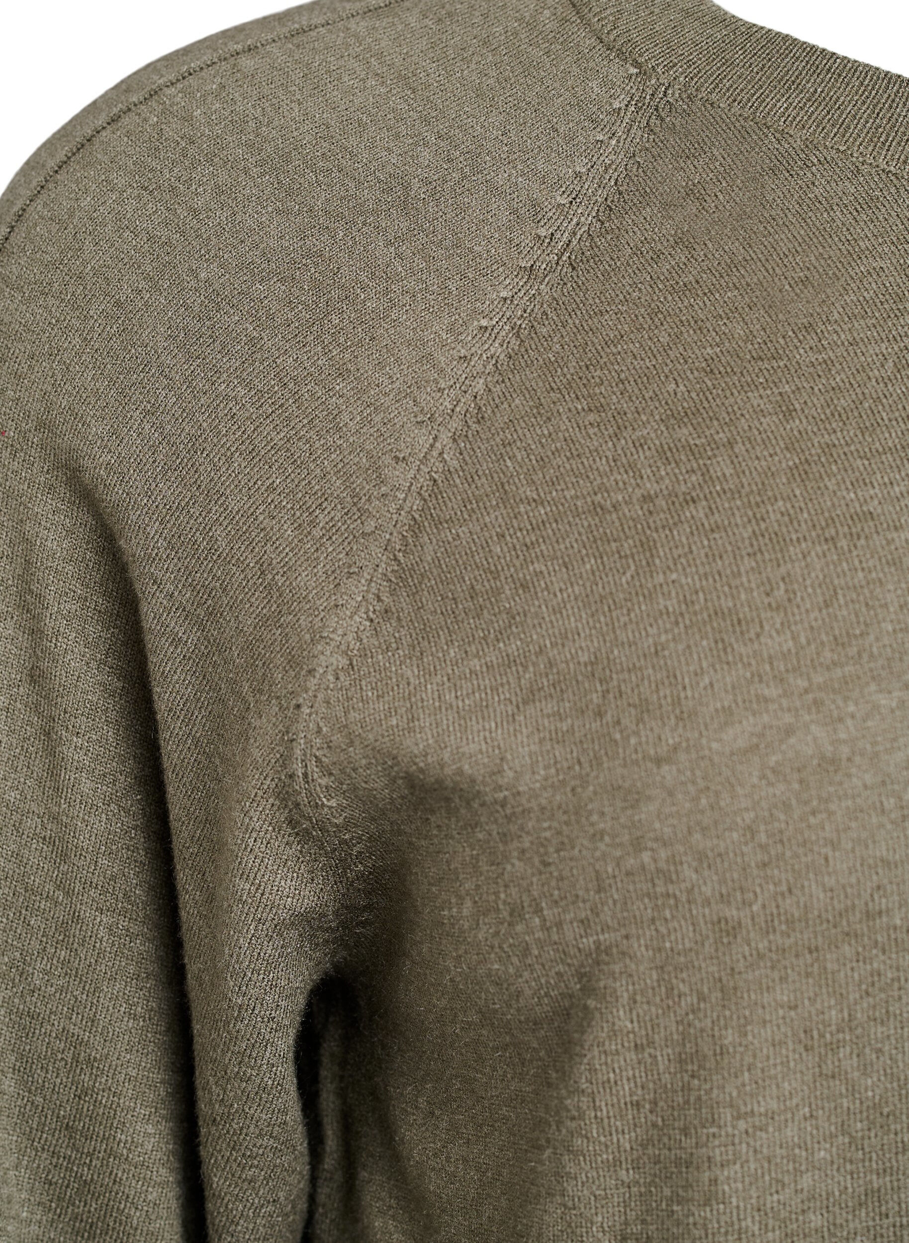 ZizziStrickbluse mit Mittelnaht und Raglan&auml;rmeln, Gr&uuml;n, Packshot image number 3