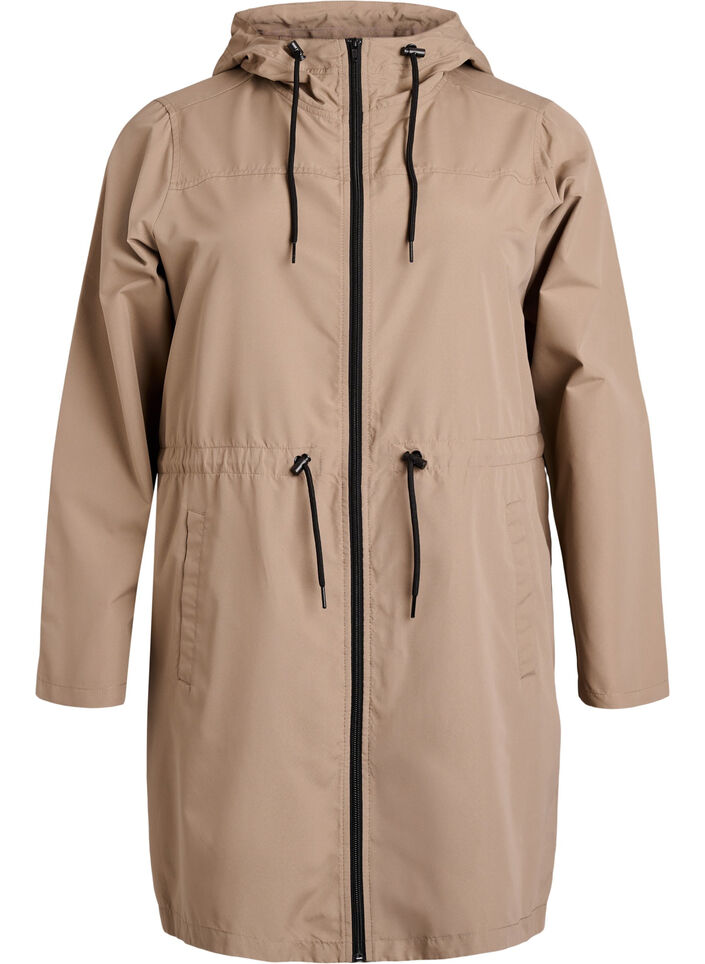 FLASH - Leichter Parka mit Kapuze, Braun, Packshot image number 0