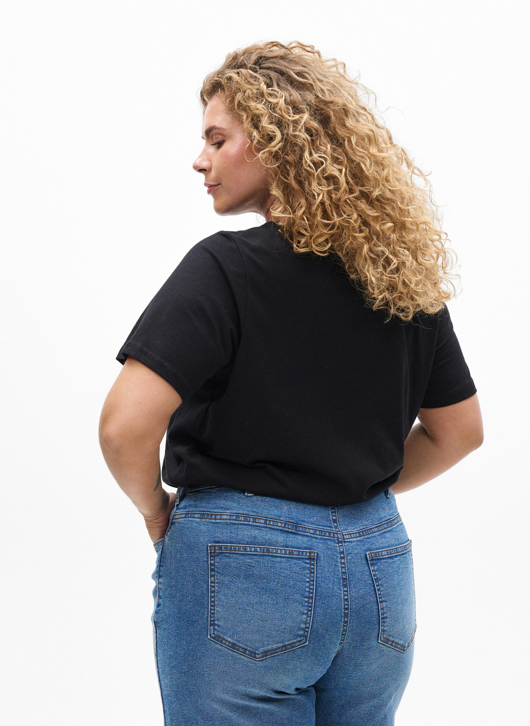 ZizziT-Shirt mit Print, Schwarz, Model image number 2