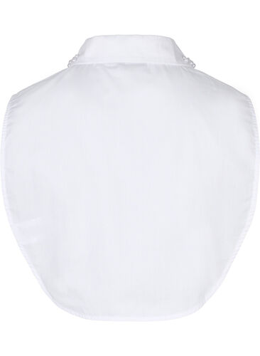 Lockerer Hemdkragen mit Perlen, Bright White, Packshot image number 1