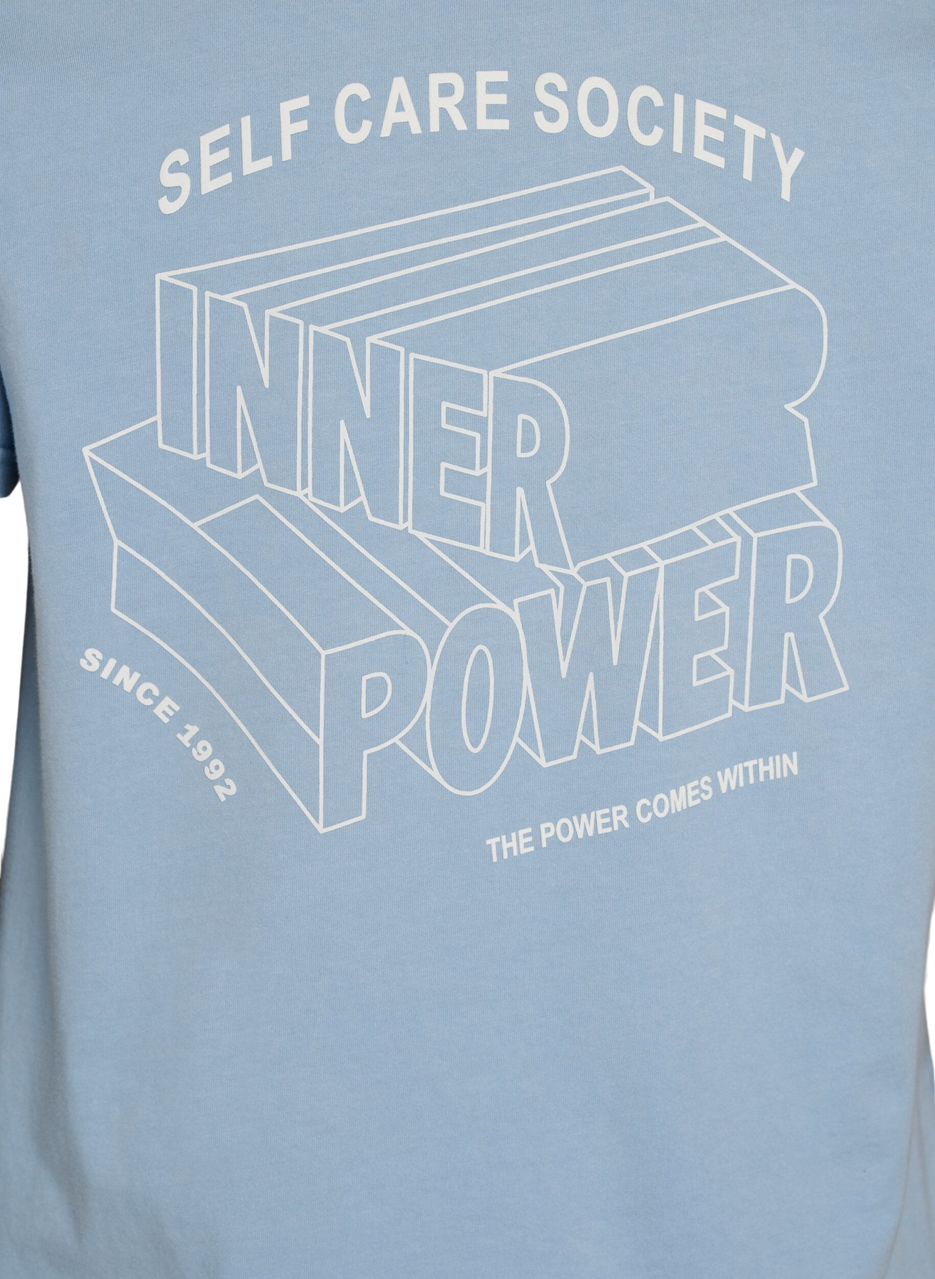 ZizziGrafik-T-Shirt aus Bio-Baumwolle, Blau, Packshot image number 3
