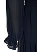 Kurzes Kleid mit R&uuml;schendetails und Bindeg&uuml;rtel, Blau, Packshot image number 3