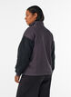 Sweatshirt mit Teddy-&Auml;rmeln und hohem Kragen, Grau, Model image number 2