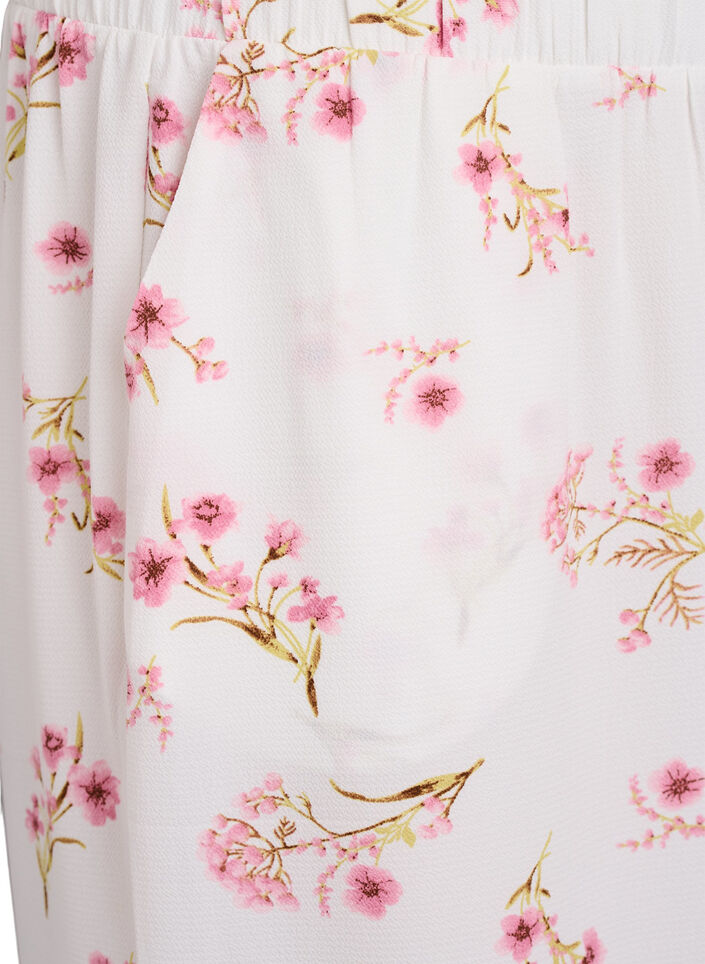 Culotte-Hose mit Print, Wei&szlig;, Packshot image number 2