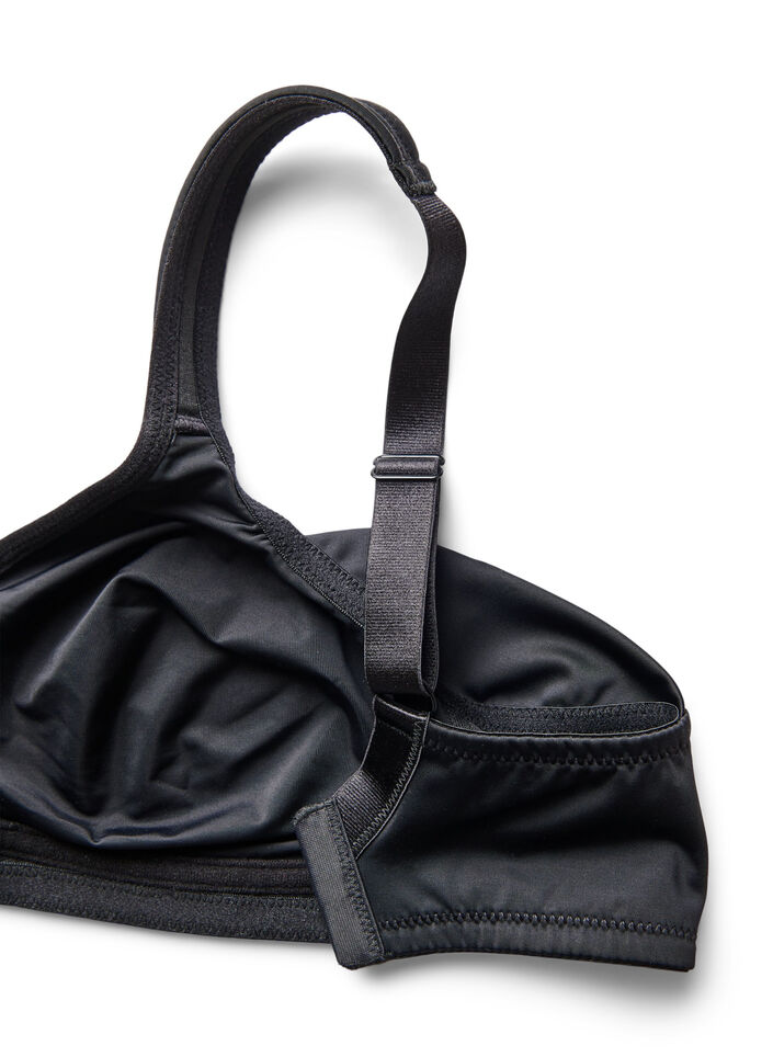 Bequemer BH mit gepolsterten Tr&auml;gern, Schwarz, Packshot image number 4