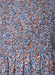 Kleid aus Viskose mit Smock und Allover-Muster, Blau, Packshot image number 2