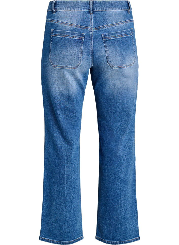 Jeans mit Vordertaschen und geraden Beinen, Blau, Packshot image number 1