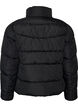 Kurze Pufferjacke mit hohem Kragen, Schwarz, Packshot image number 1