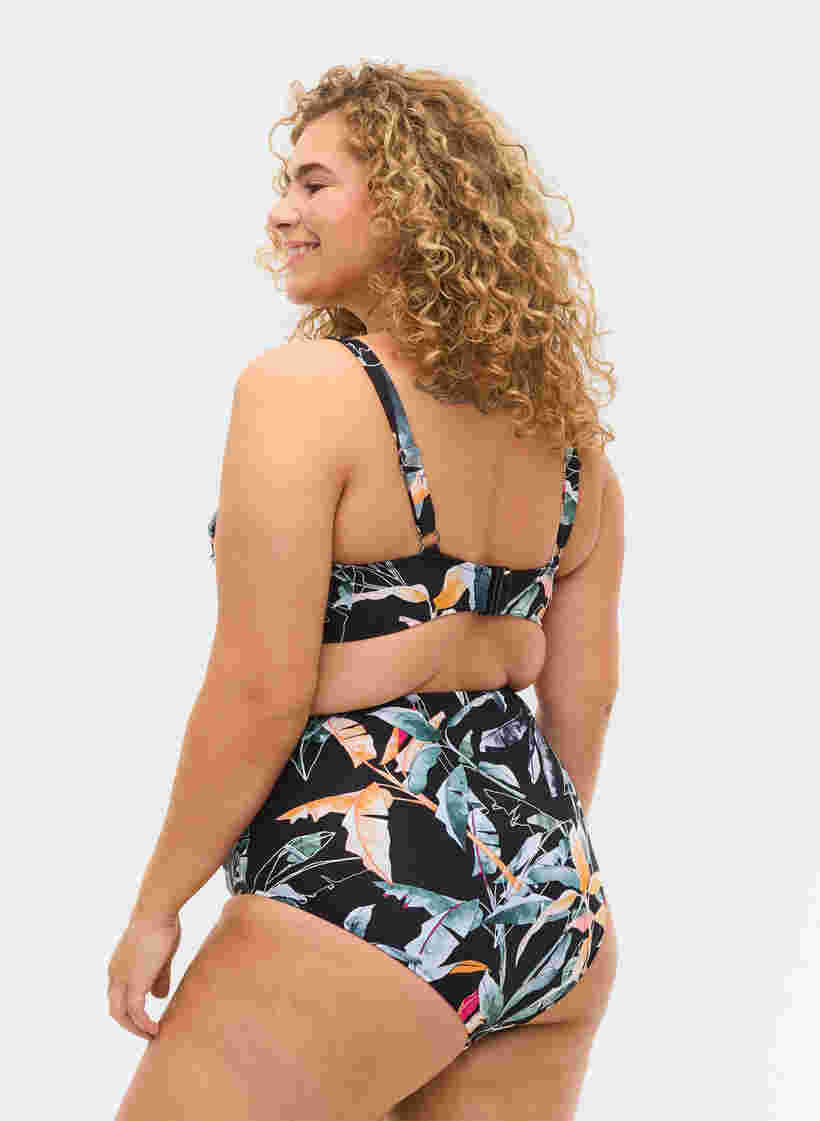 Bikinihose, Leaf Print, Model image number 1