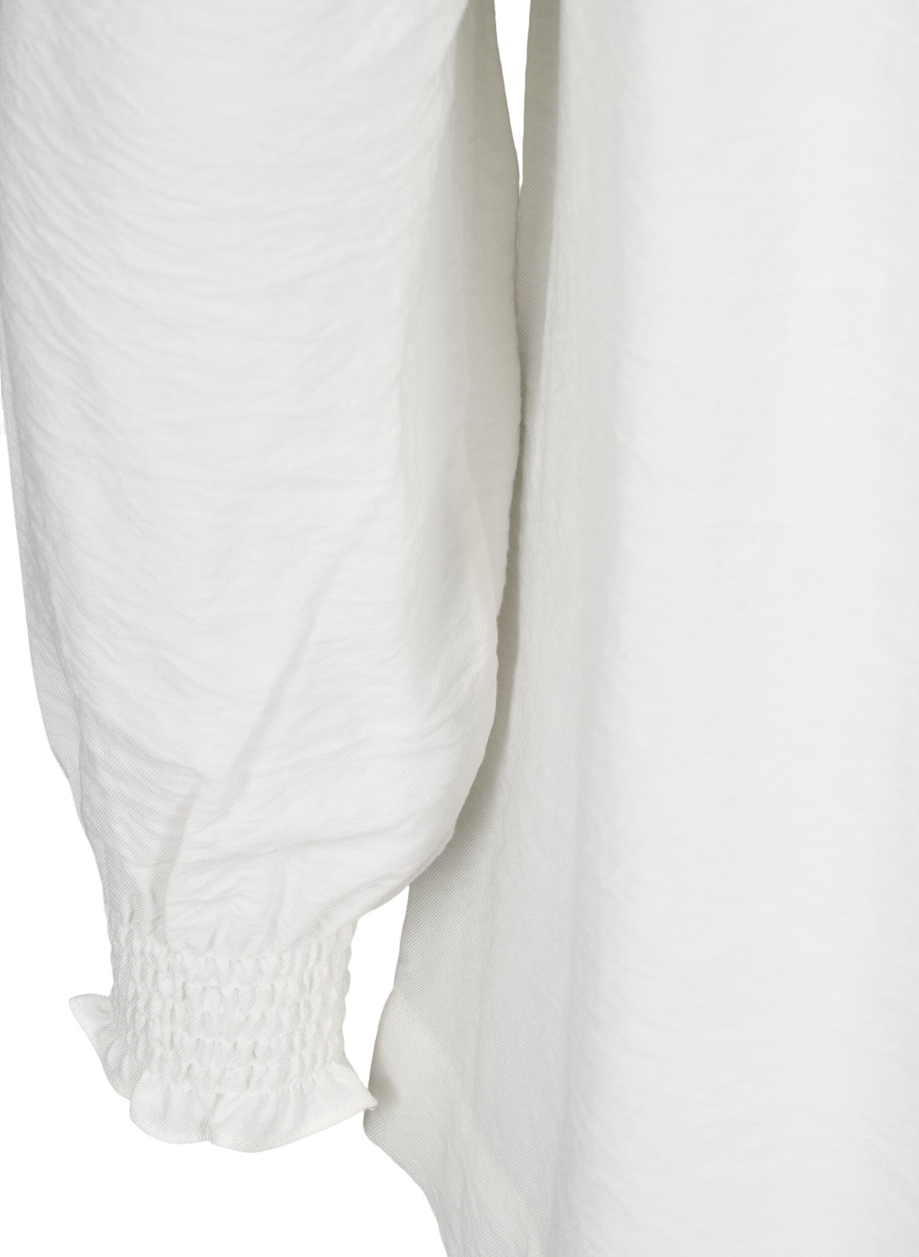 ZizziBluse mit R&uuml;schenkragen, Vanille, Packshot image number 3