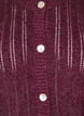 Gestrickter Cardigan mit Lochmuster, Dunkles Bordeaux, Packshot image number 2