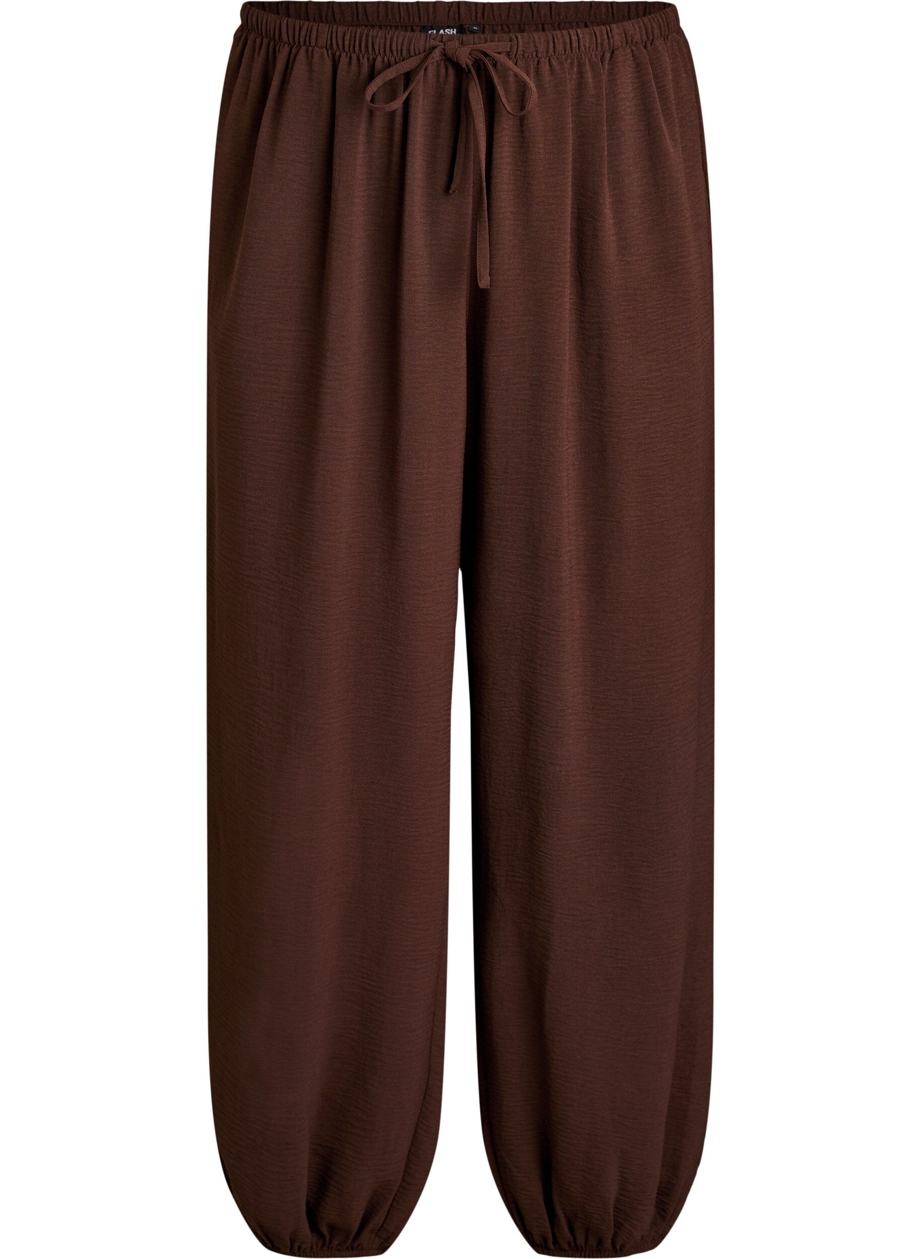 ZizziHoch taillierte Ballonhose, Braun, Packshot image number 0
