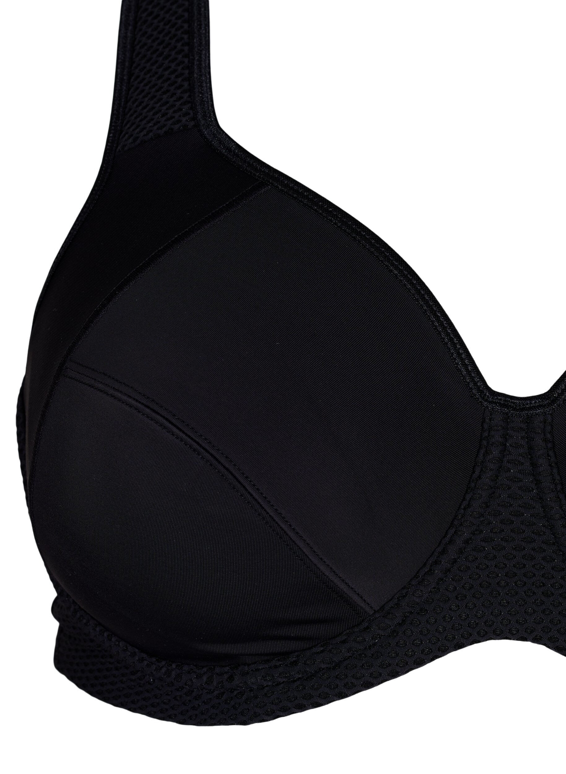 ZizziCORE, HIGH SUPPORT WIRE BRA &ndash; Sport-BH mit B&uuml;gel, Schwarz, Packshot image number 2