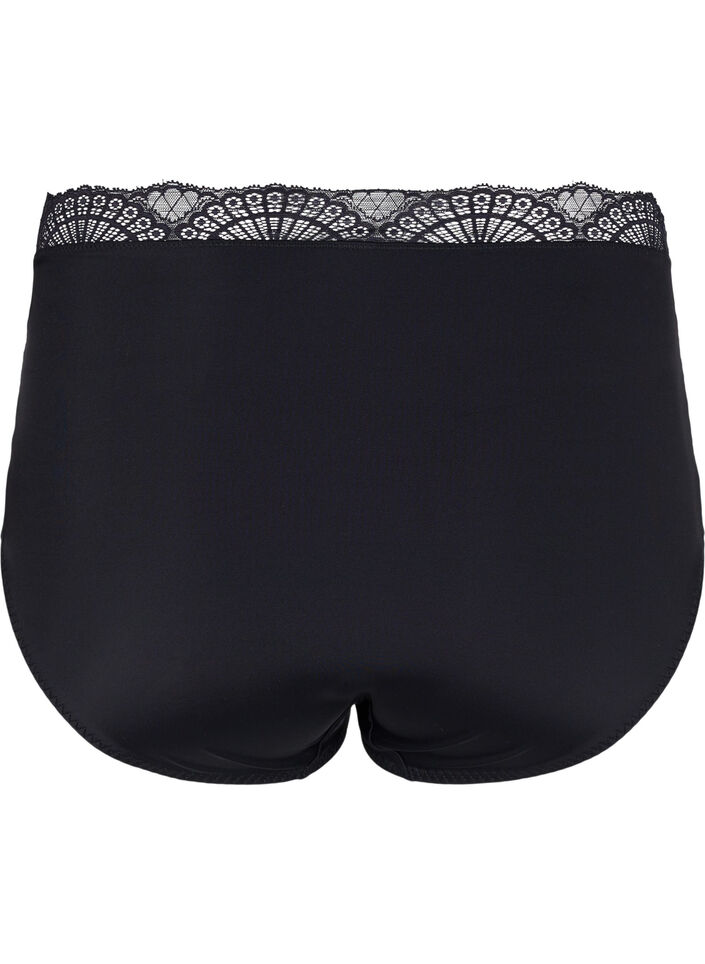 	 Tai Panty mit Spitze und hoher Taille, Black, Packshot image number 1