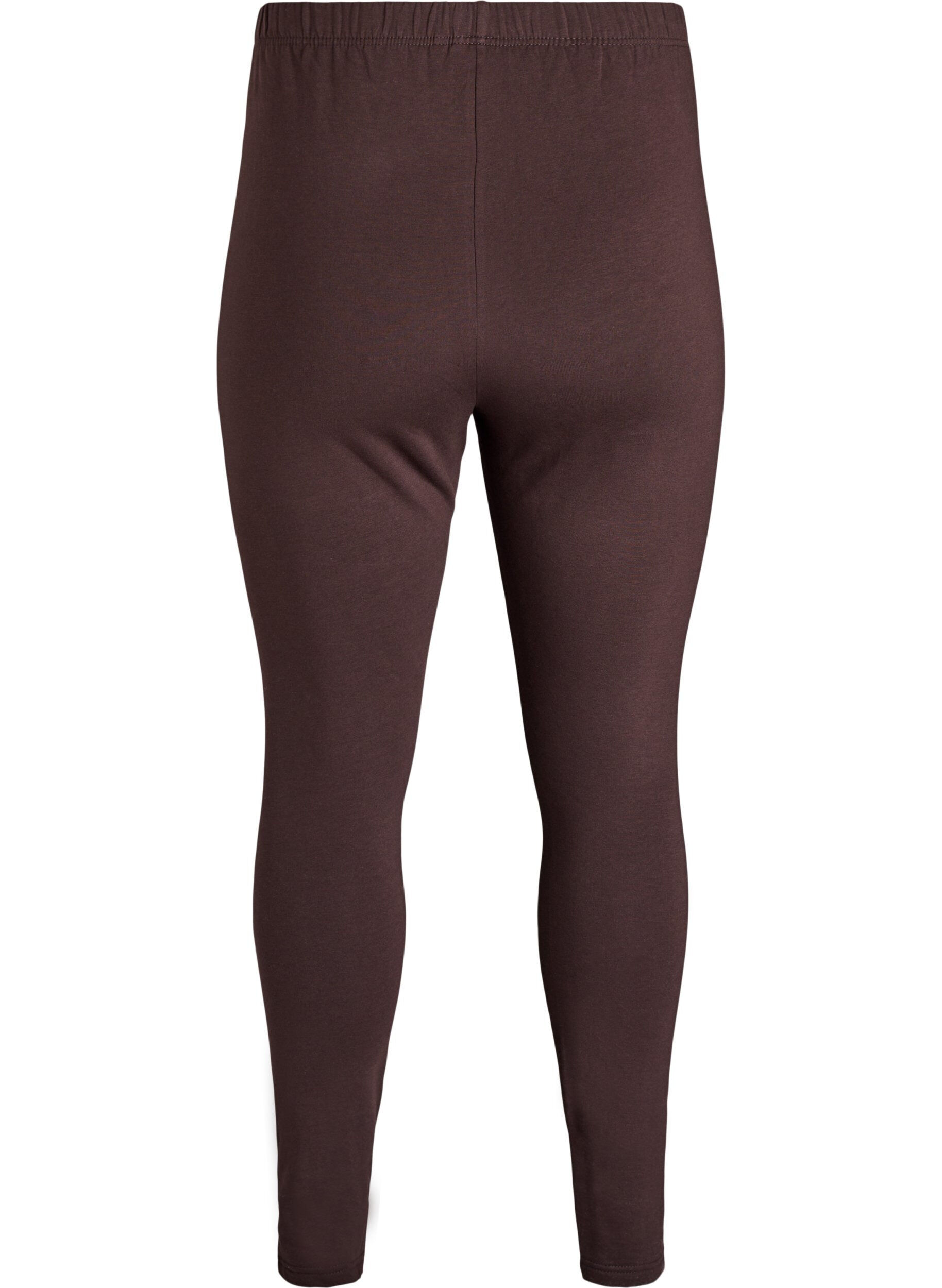 ZizziGef&uuml;tterte Baumwollleggings, Braun, Packshot image number 1