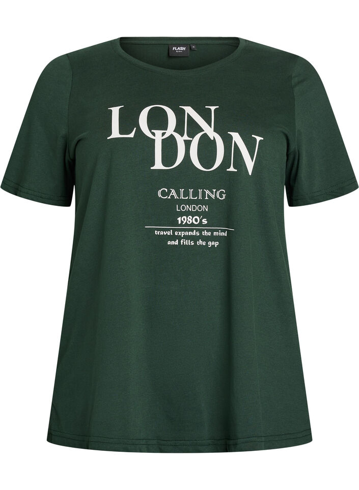 FLASH - T-Shirt mit Print, Gr&uuml;n, Packshot