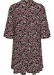 Kurzes A-Linien-Kleid aus Jersey mit Allover-Print, Dunkles Bordeaux, Packshot image number 1